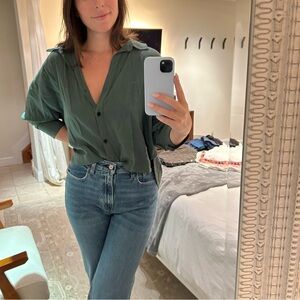 Madewell Hartfield Crop Shirt